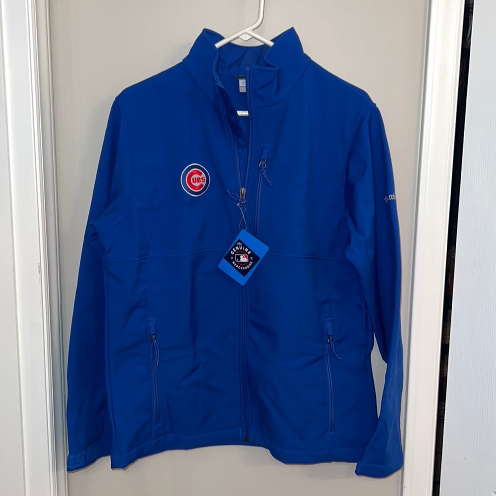 Columbia Men's Chicago Cubs Blue Ascender Full-Zip Jacket size Medium